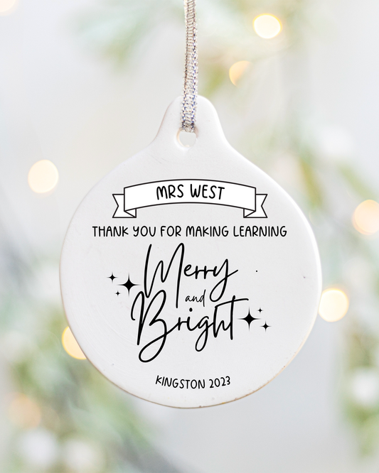 teacher ornament