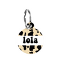 cow print tag