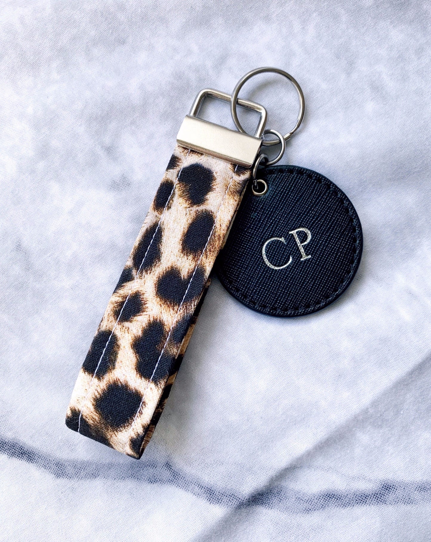 cheetah wristlet