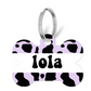 cow print tag