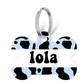 cow print tag